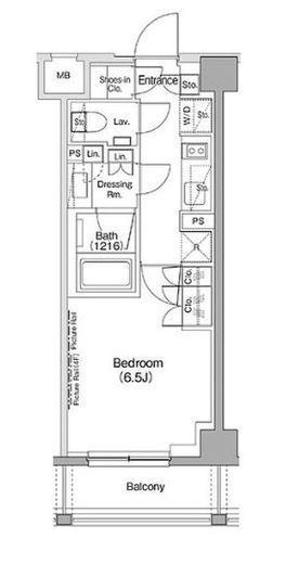ザ・パークハビオ神泉　410号室　間取り