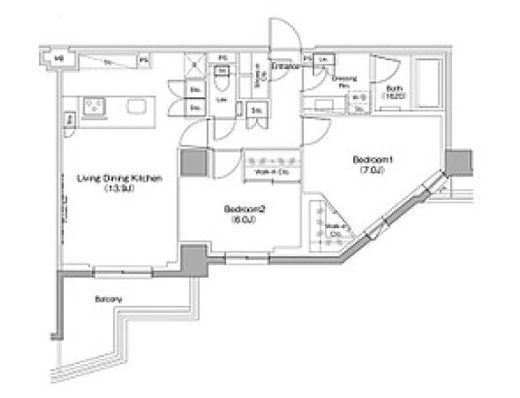 ザ・パークハビオ神泉　420号室　間取り