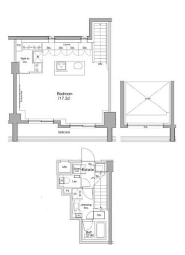 ザ・パークハビオ神泉　512号室　間取り