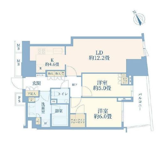 プラウド代官山フロント　203号室　間取り