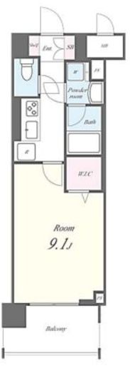 N's PARK Residence 高田馬場　202号室　間取り