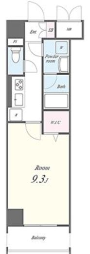 N's PARK Residence 高田馬場　206号室　間取り