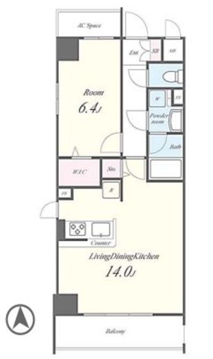 N's PARK Residence 高田馬場　209号室　間取り
