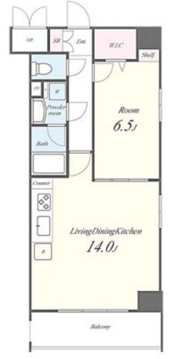 N's PARK Residence 高田馬場　505号室　間取り