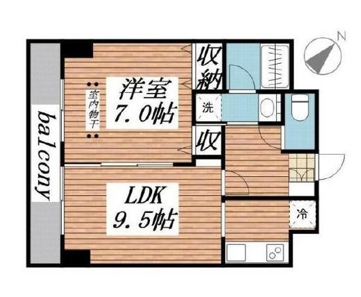 サンアーバン目黒　602号室　間取り