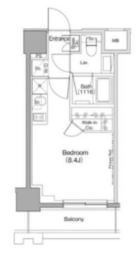ザ・パークハビオ目黒レジデンス　208号室　間取り