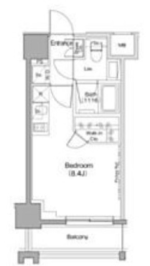 ザ・パークハビオ目黒レジデンス　802号室　間取り