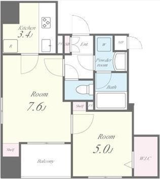 アヴェニール東麻布　201号室　間取り