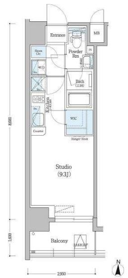 アーバネックス深川住吉　206号室　間取り