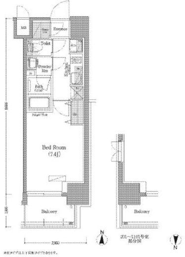アーバネックス深川住吉　401号室　間取り