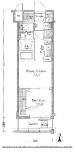 アーバネックス深川住吉　402号室　間取り