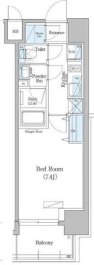 アーバネックス深川住吉　512号室　間取り