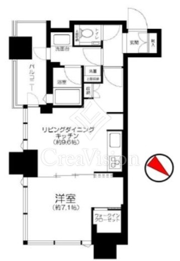 シティタワー武蔵小山　1811号室　間取り