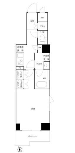 ルーブル白金高輪参番館　206号室　間取り