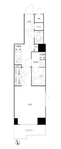 ルーブル白金高輪参番館　406号室　間取り