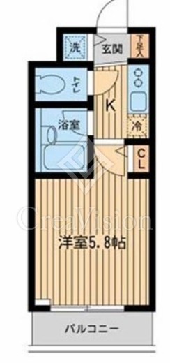 ザ・パーククロス市ヶ谷　311号室　間取り