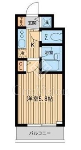 ザ・パーククロス市ヶ谷　307号室　間取り