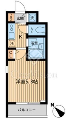 ザ・パーククロス市ヶ谷　209号室　間取り