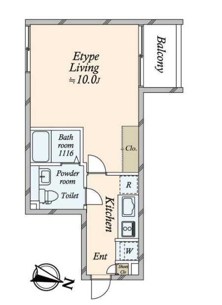 グランドレジデンス目黒　401号室　間取り