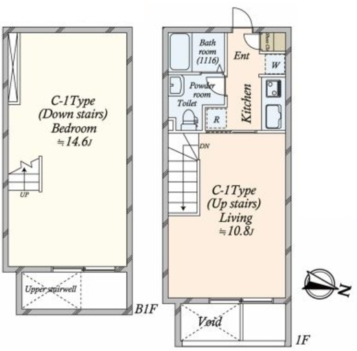 グランドレジデンス目黒　104号室　間取り