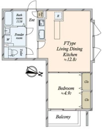 グランドレジデンス目黒　203号室　間取り