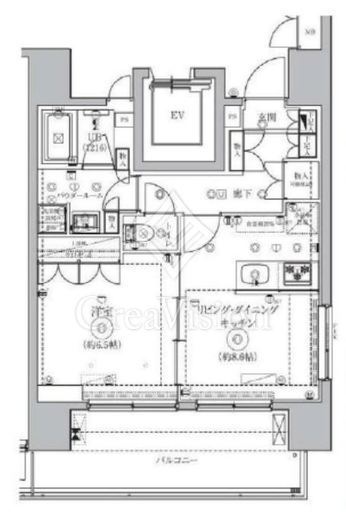 ドムススタイル高田馬場　201号室　間取り