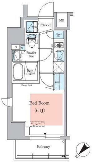 アーバネックス大井仙台坂　710号室　間取り