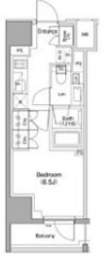 ザ・パークハビオ南大井　205号室　間取り