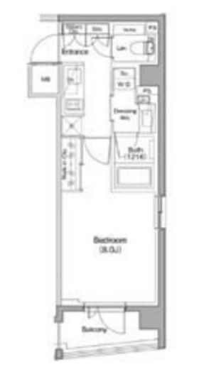 ザ・パークハビオ南大井　306号室　間取り