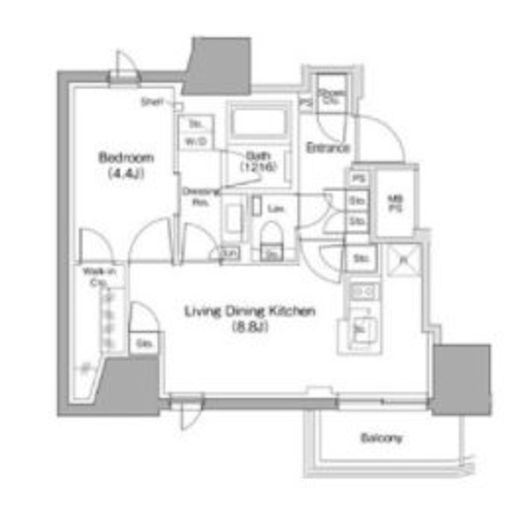 ザ・パークハビオ南大井　902号室　間取り