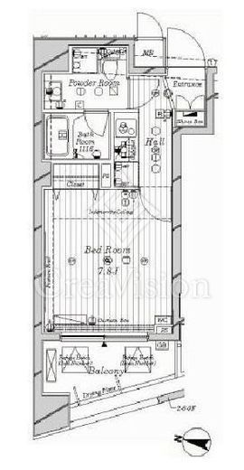 メインステージ中目黒　901号室　間取り