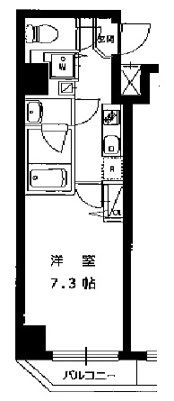ハーモニーレジデンス田町　401号室　間取り