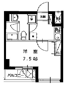 ハーモニーレジデンス田町　505号室　間取り