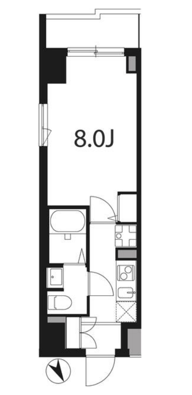 アンソレイエ柿の木坂　501号室　間取り