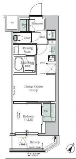 One ROOF Residence Kiba East　902号室　間取り