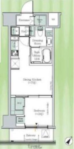 One ROOF Residence Kiba East　903号室　間取り