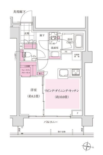 ディームス東陽町　206号室　間取り