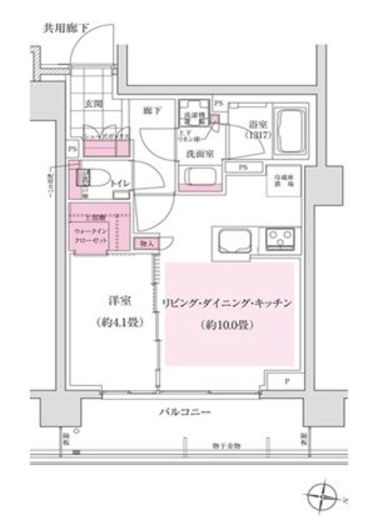 ディームス東陽町　206号室　間取り