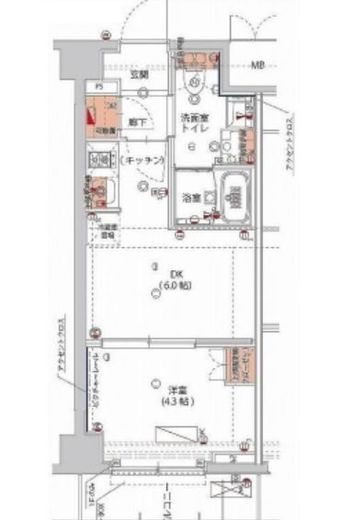 ハーモニーレジデンス神楽坂ヒルズsecond　211号室　間取り