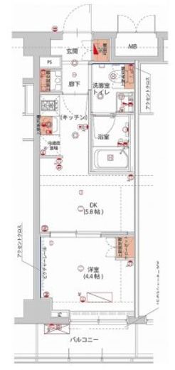 ハーモニーレジデンス神楽坂ヒルズsecond　302号室　間取り