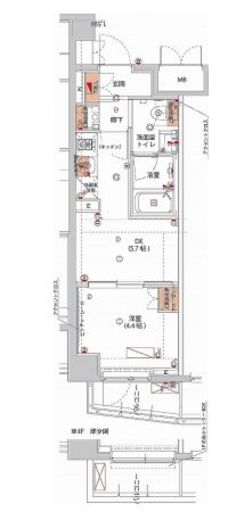 ハーモニーレジデンス神楽坂ヒルズsecond　304号室　間取り