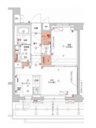 ハーモニーレジデンス神楽坂ヒルズsecond　602号室　間取り