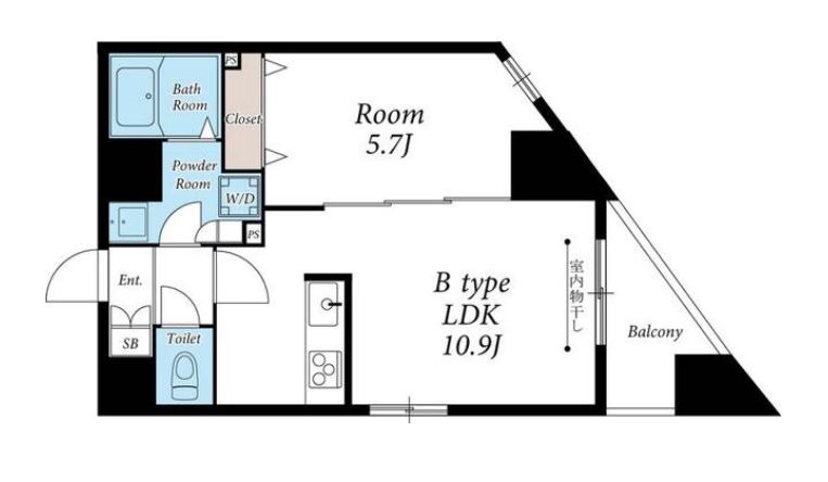 リブリ・サンヴィレッジ26　302号室　間取り
