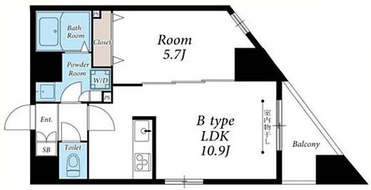 リブリ・サンヴィレッジ26　802号室　間取り