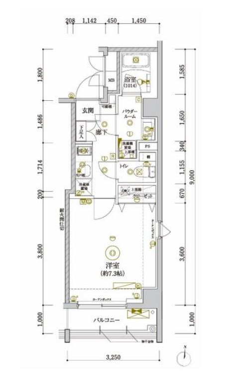 RELUXIA清澄白河　301号室　間取り
