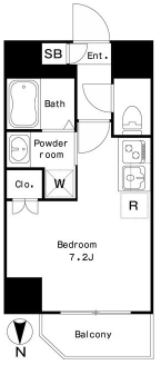 ラクラス中延　603号室　間取り