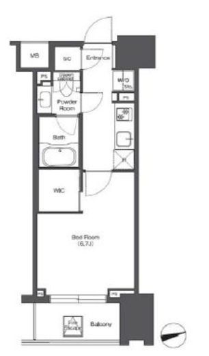 コンフォリア東陽町　603号室　間取り