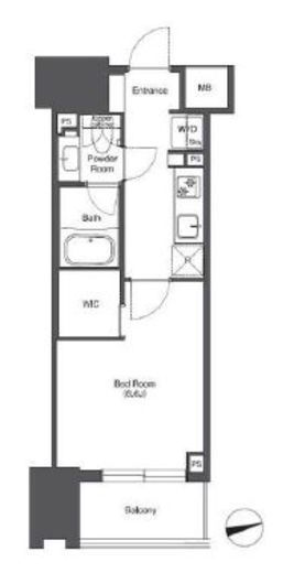 コンフォリア東陽町　809号室　間取り