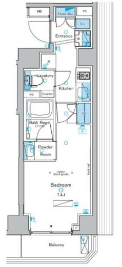 ウィルテラス森下四丁目　605号室　間取り