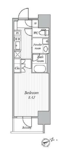 ザ・プレイス駒込　501号室　間取り